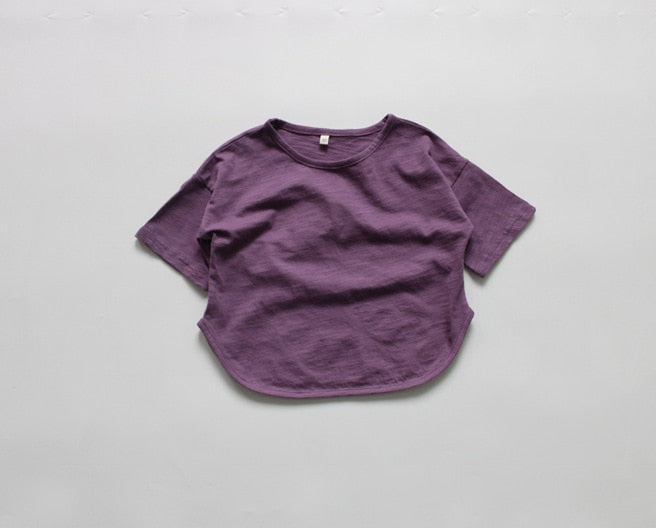 Solid Color Loose T-shirt