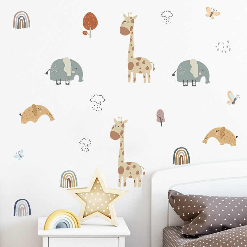 Elephant/Giraffe Wall Stickers