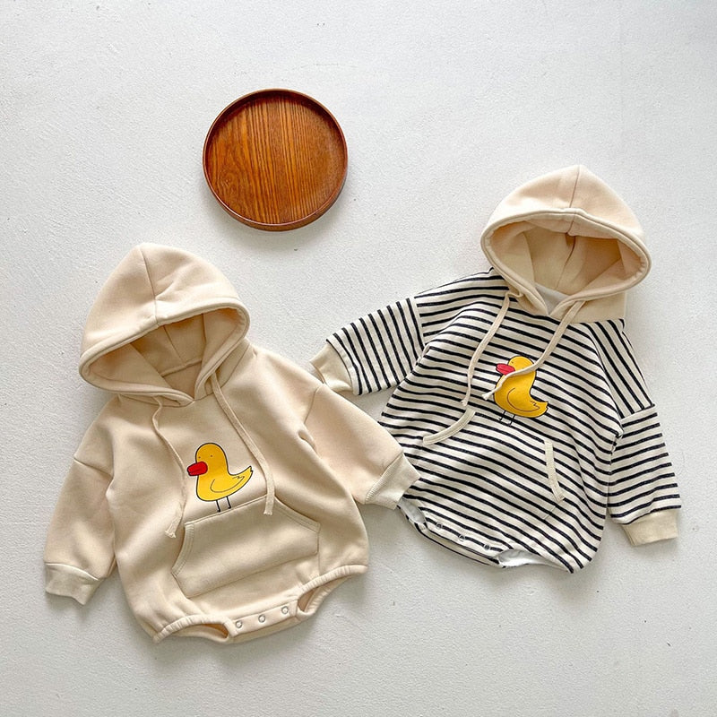 Duckie Hoodie Romper