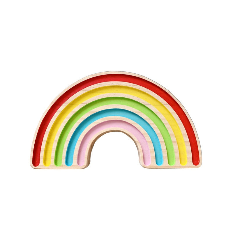 Wooden Rainbow Blocks