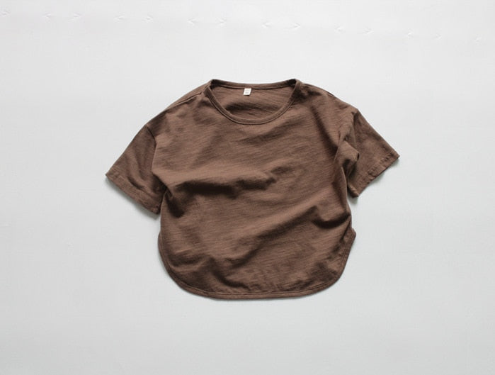 Solid Color Loose T-shirt