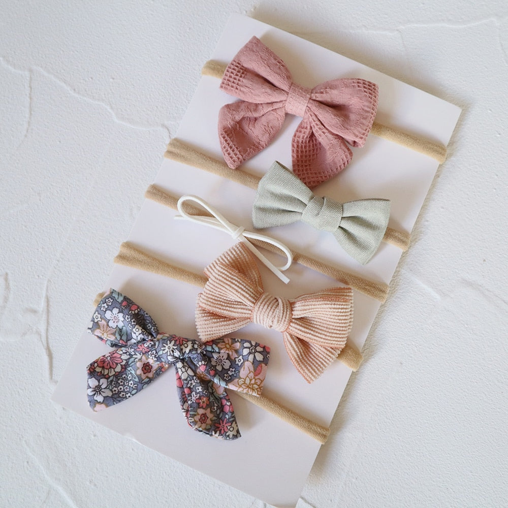 5Pcs/Set Bow Headband