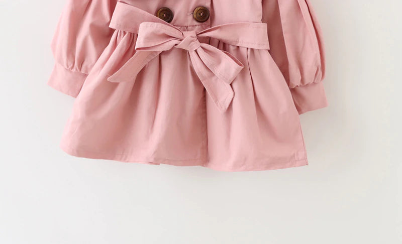 Ruffle Solid Color Coat