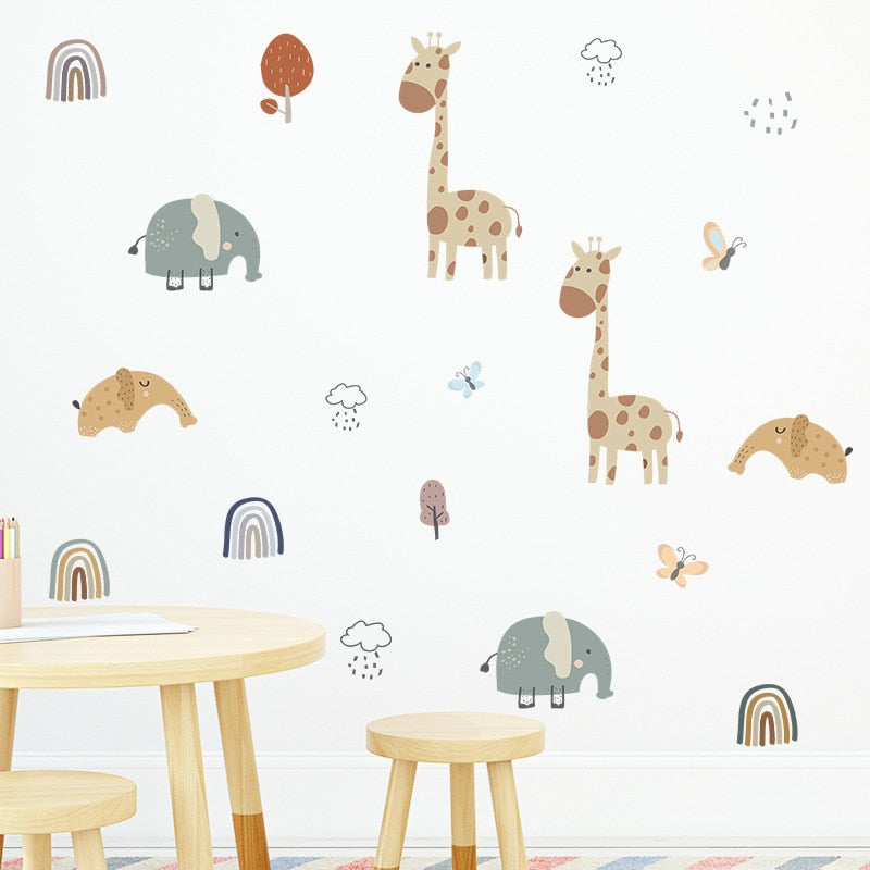 Elephant/Giraffe Wall Stickers