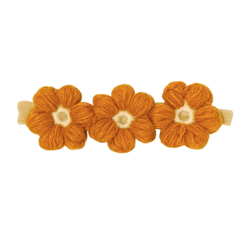 Vintage Baby Crochet Flowers Headbands/Hair Clips