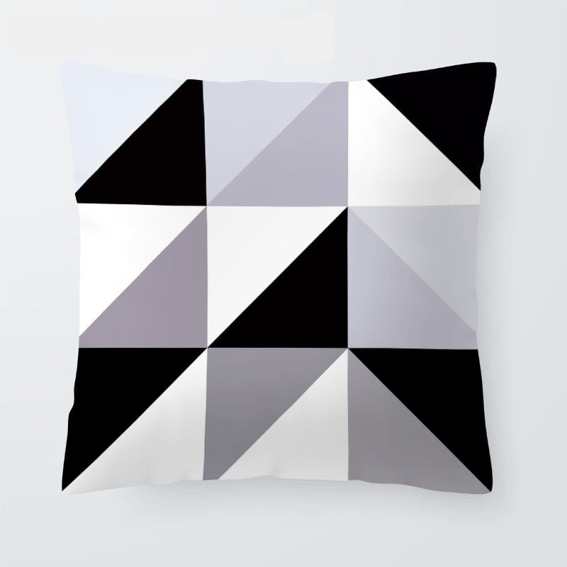 Black And White Cartoon Cushion Cover