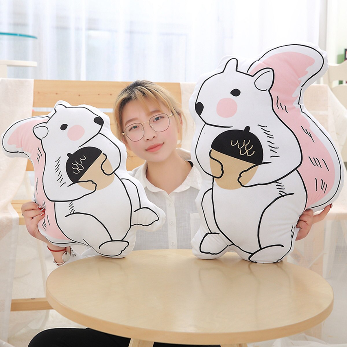 Japanese Style Cartoon Print Pillow