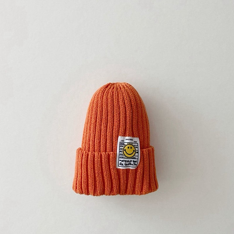 Smiley Face Patch Beanie