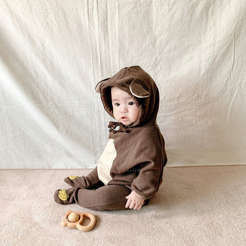 Cute Bear Bodysuit & Banana Leggings