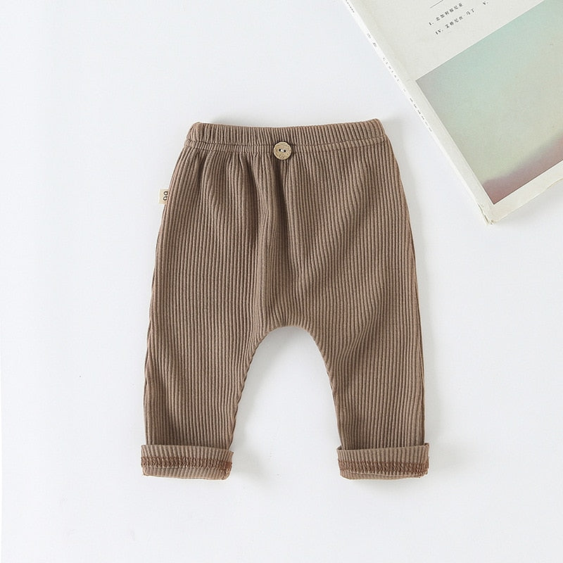 Solid Color Casual Trousers