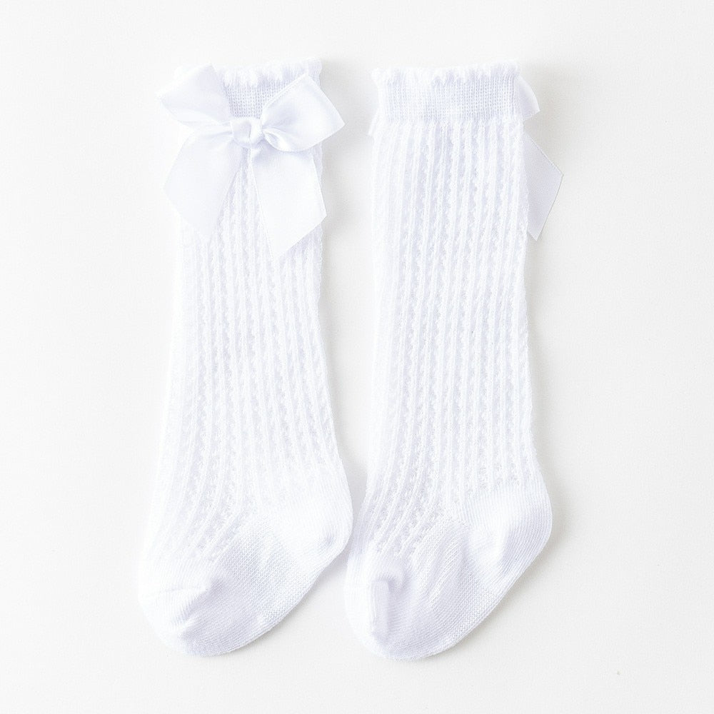 Bowknot Mesh Socks