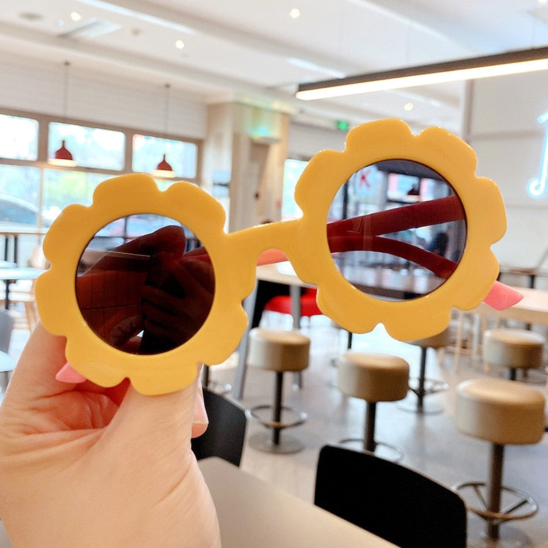 Bear/Flower Shape Round Sunglasses