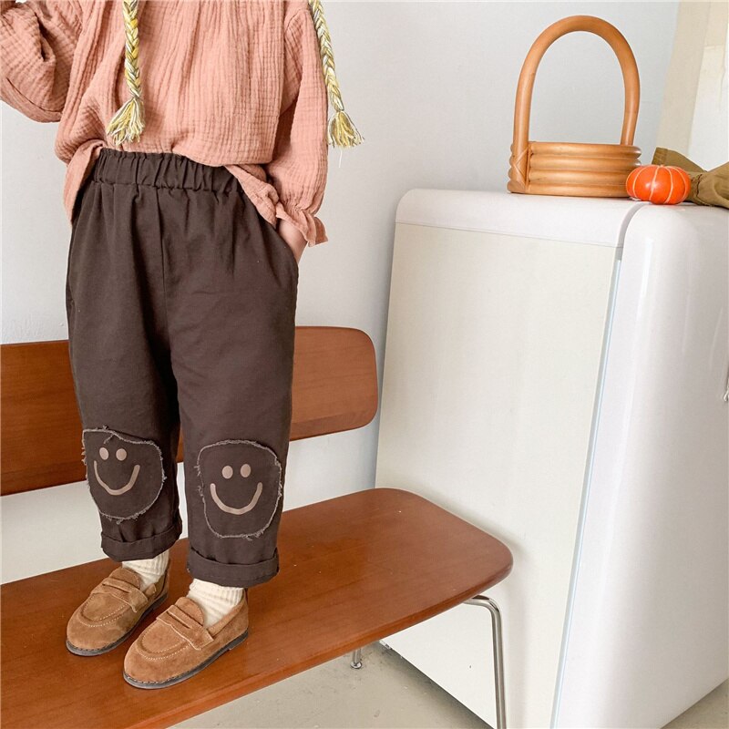 Knee Patch Casual Pants