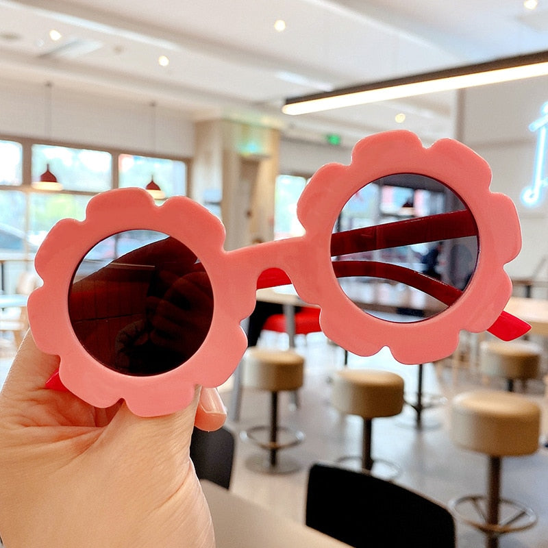 Bear/Flower Shape Round Sunglasses