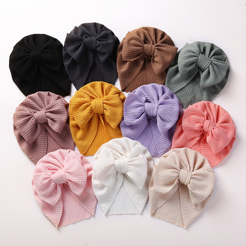 Bow Knot Ribbed Turban