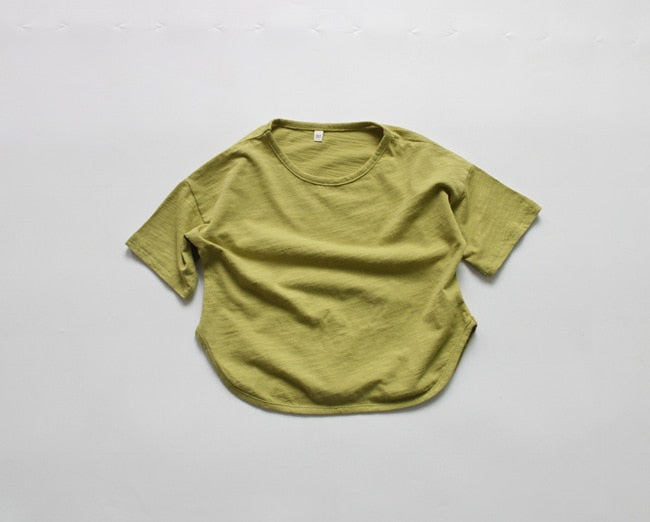 Solid Color Loose T-shirt