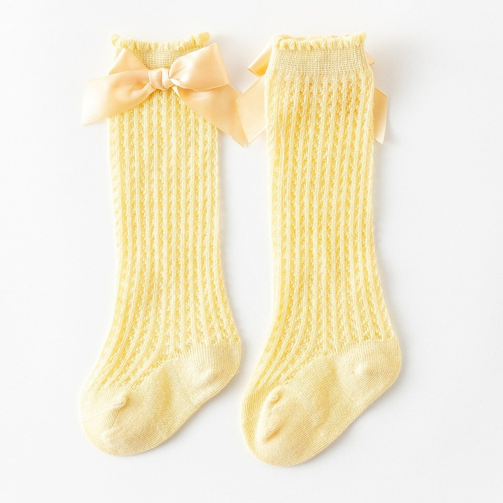 Bowknot Mesh Socks