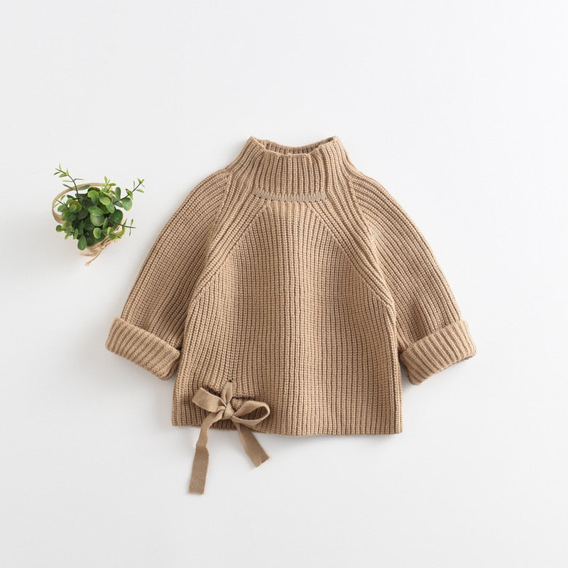 Solid Color Knitted Turtleneck Sweaters