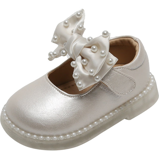 Pearls Bowknot Princess Shoes