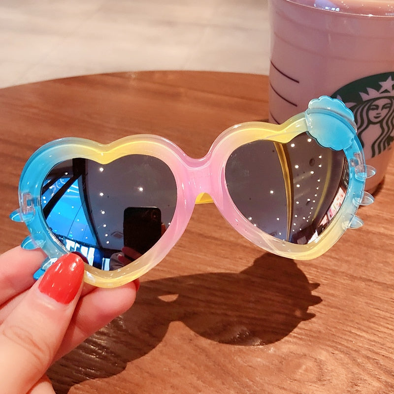 Bear/Flower Shape Round Sunglasses