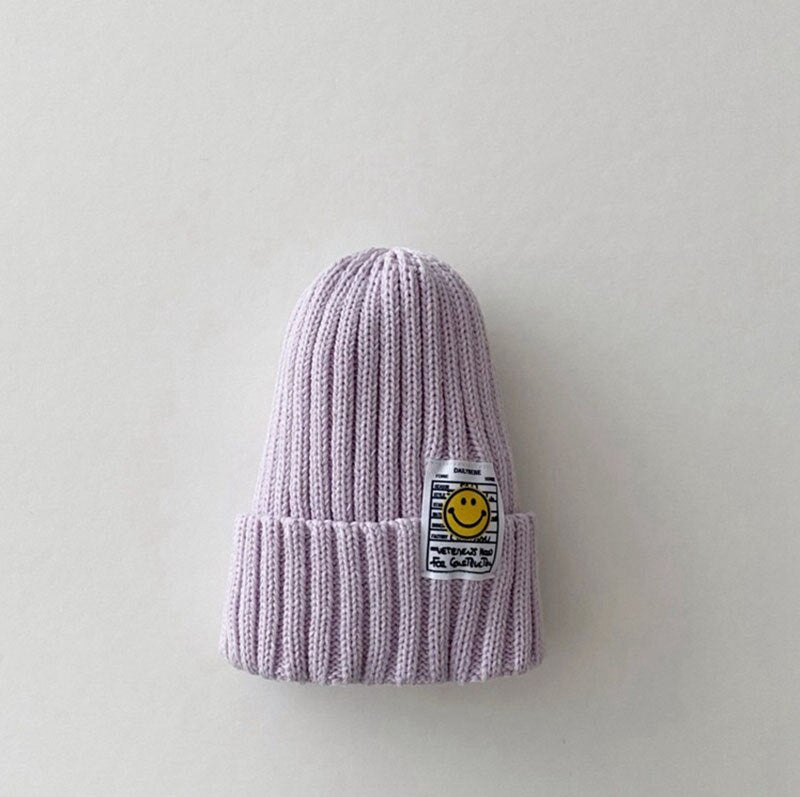 Smiley Face Patch Beanie