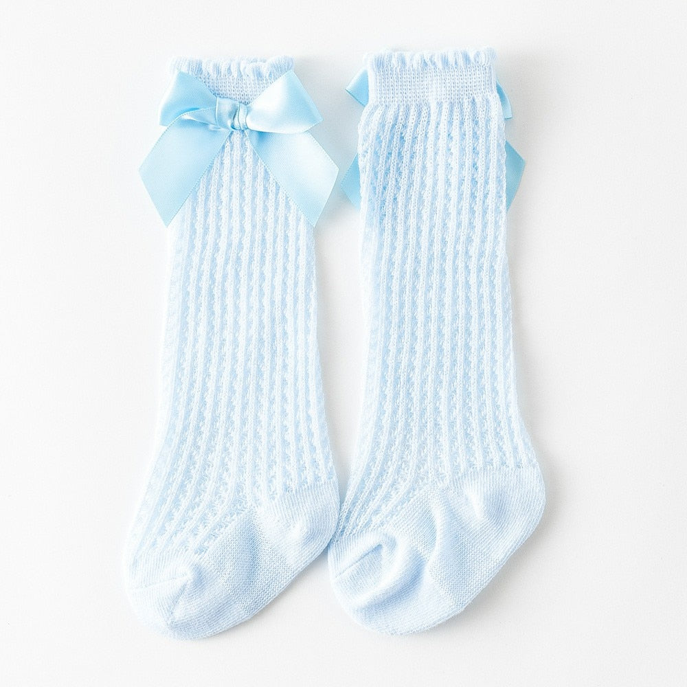 Bowknot Mesh Socks