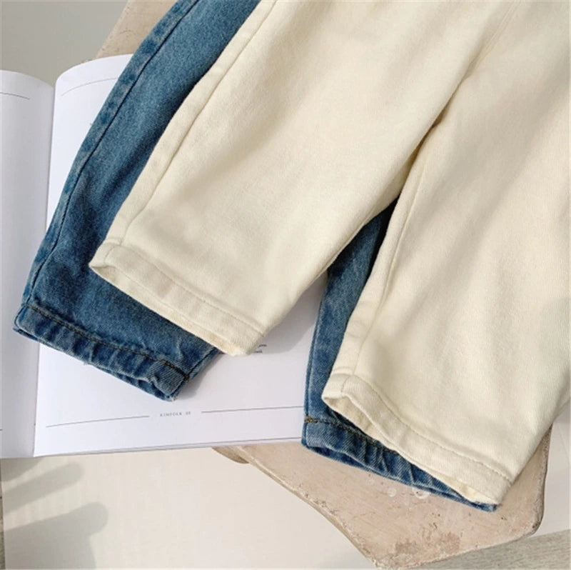 Denim Suspender Trousers