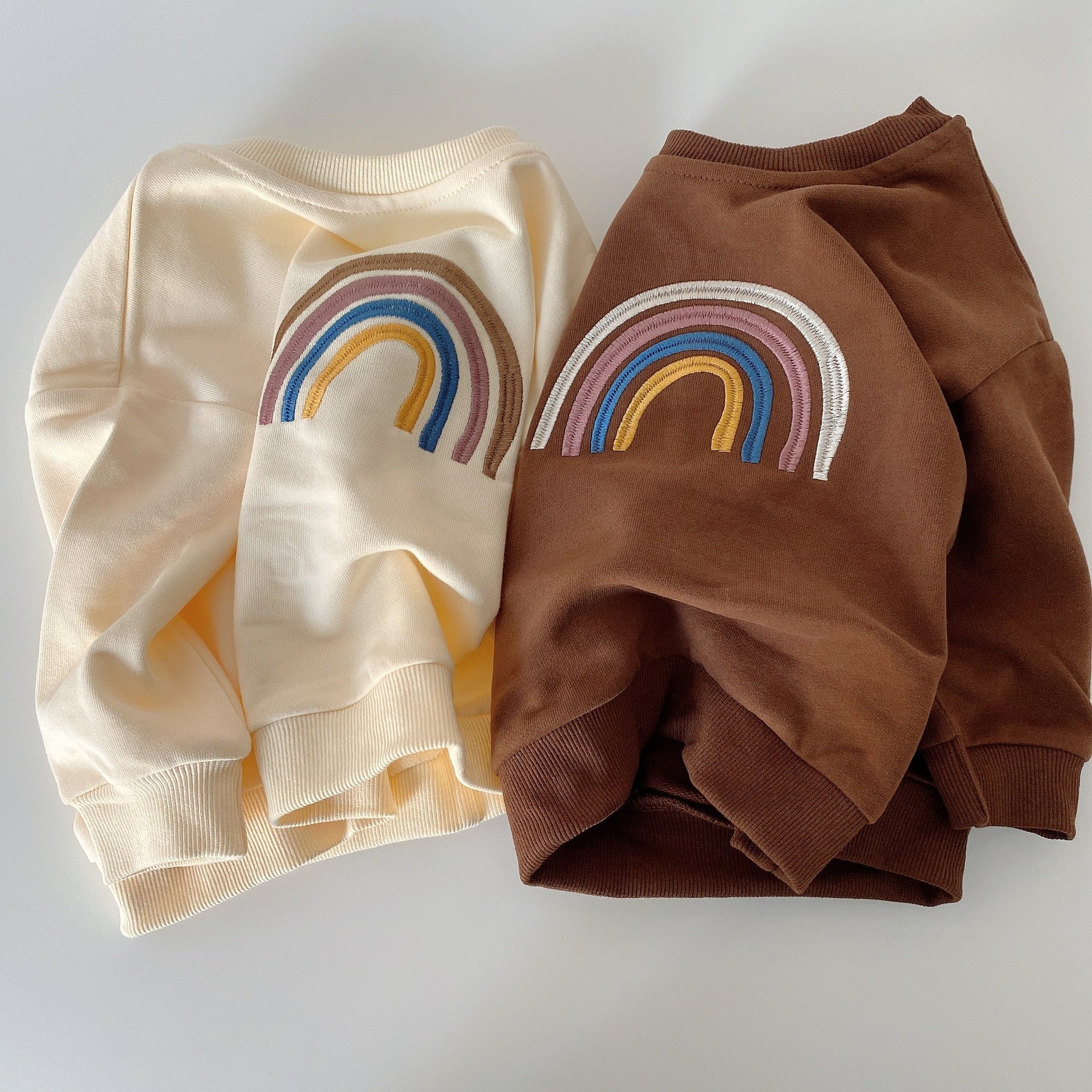 Rainbow Embroidered Sweatshirt