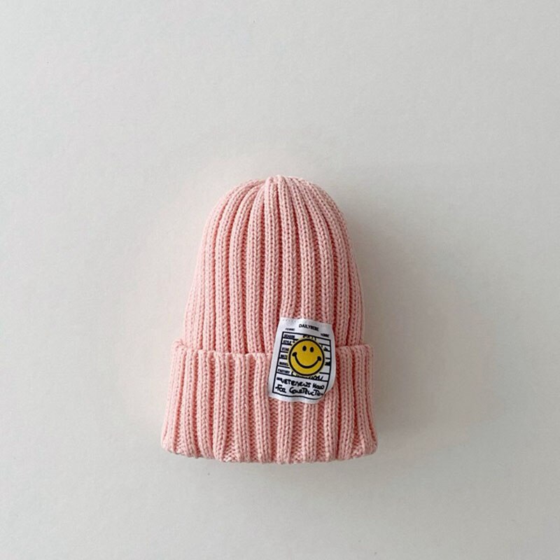 Smiley Face Patch Beanie