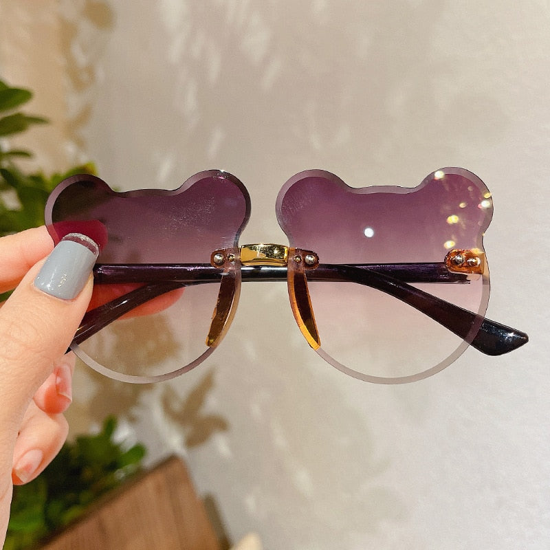 Bear/Flower Shape Round Sunglasses