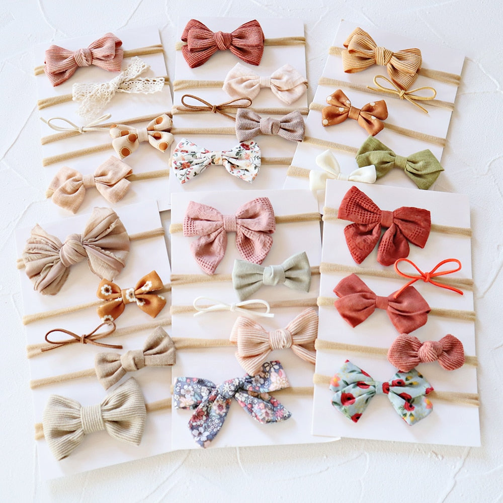 5Pcs/Set Bow Headband