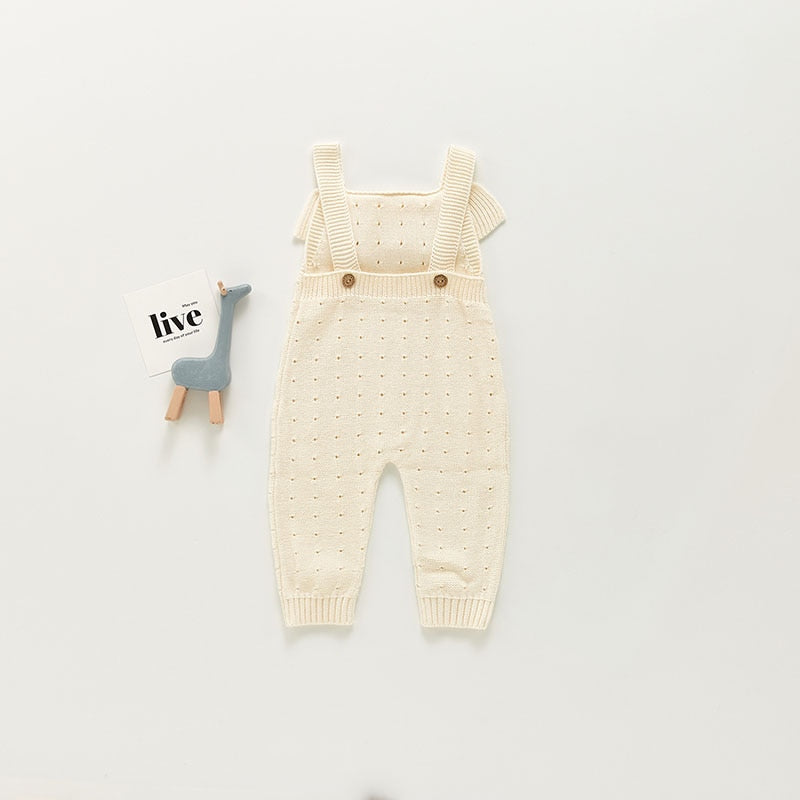 Knitted Ruffle Rompers