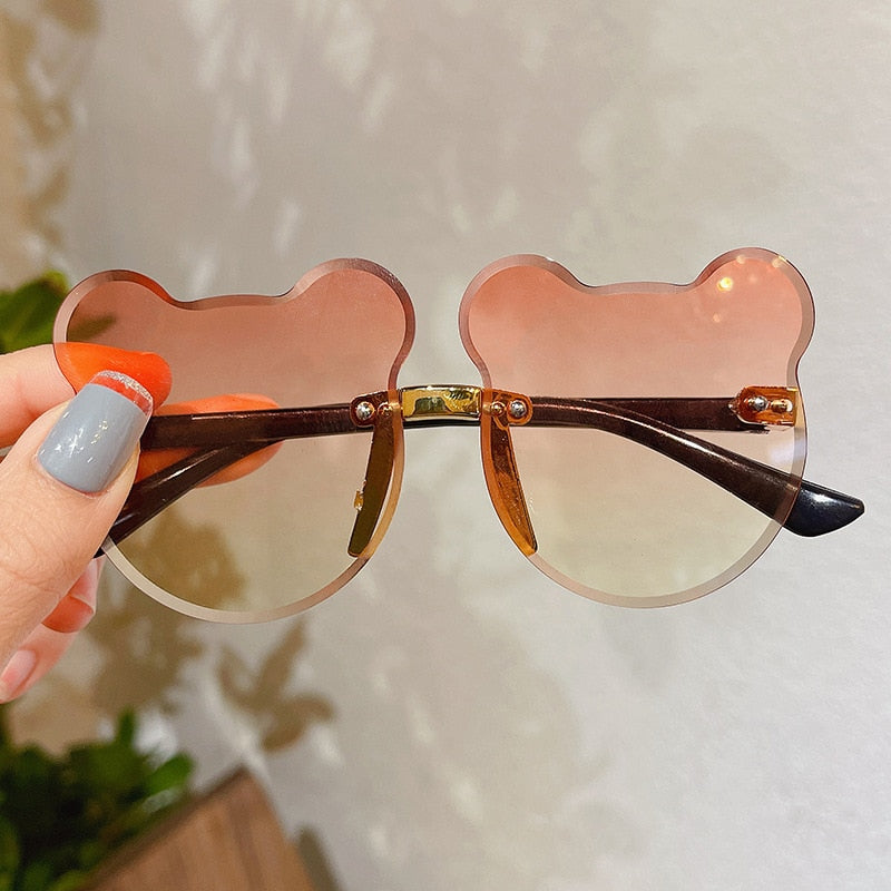 Bear/Flower Shape Round Sunglasses