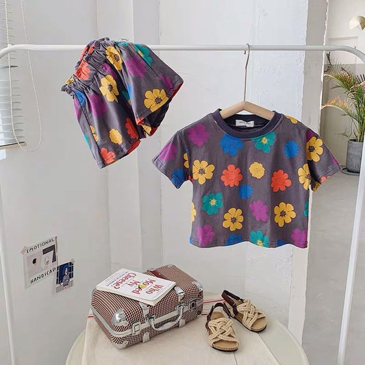 Sun Flower T-shirt & Shorts Set
