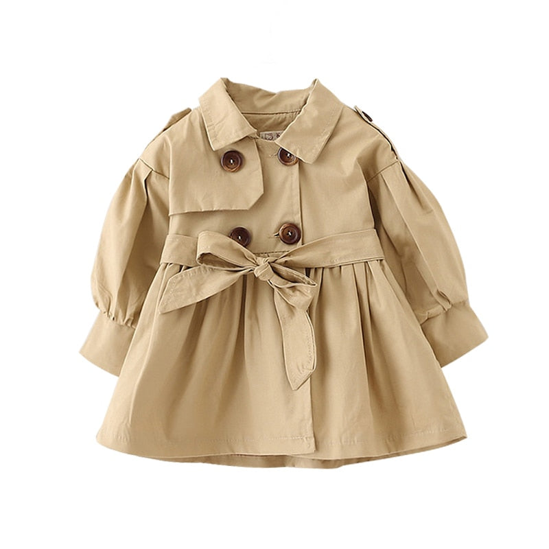 Ruffle Solid Color Coat