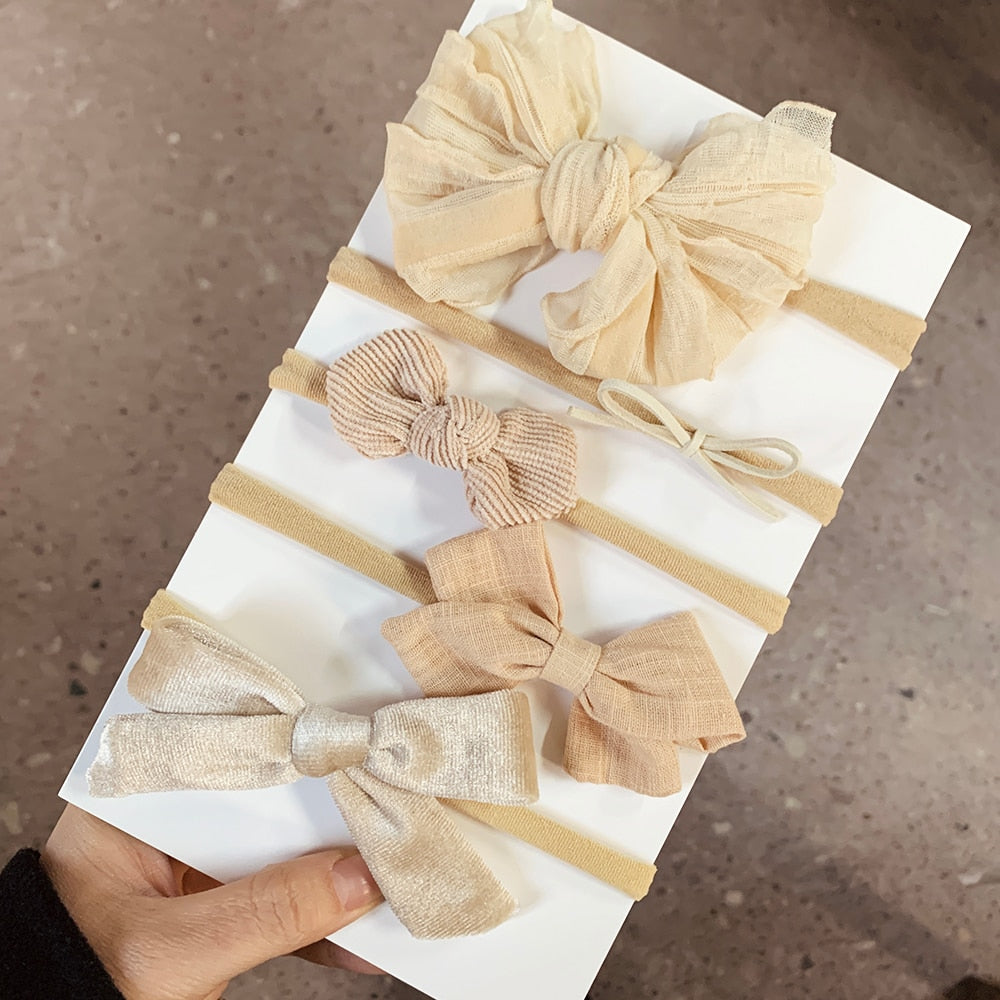 5Pcs/Set Bow Headband