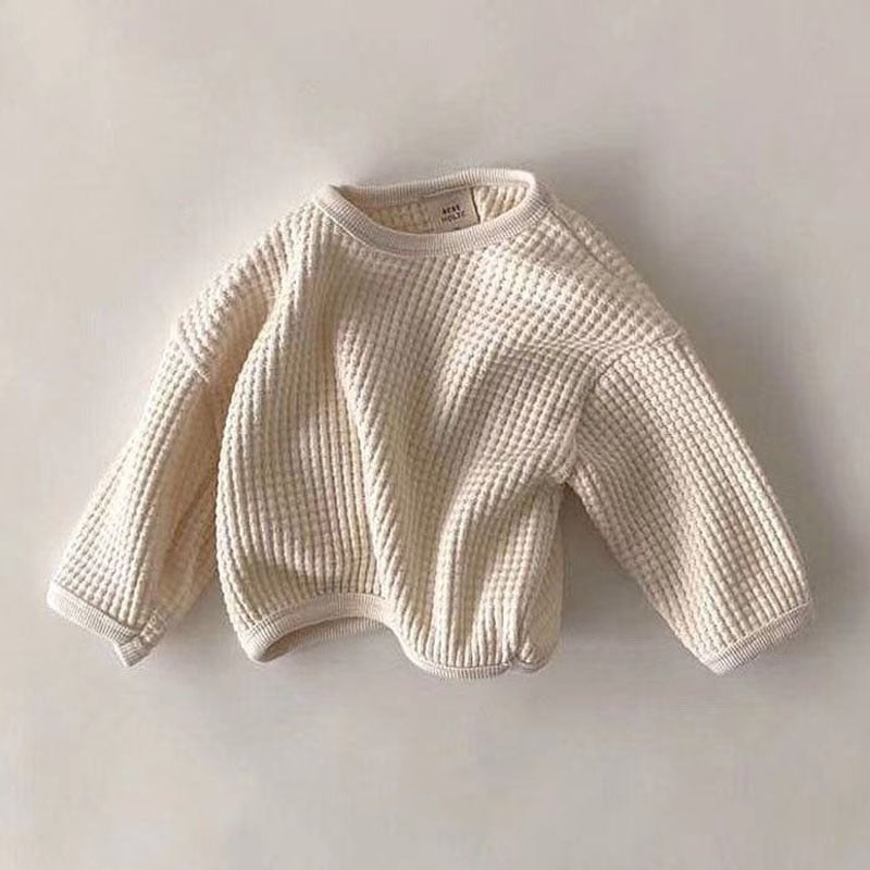 Solid Color Simple Long Sleeve Sweatshirt