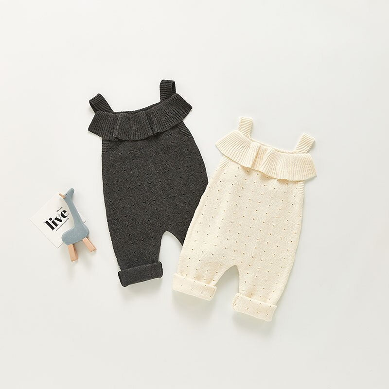 Knitted Ruffle Rompers