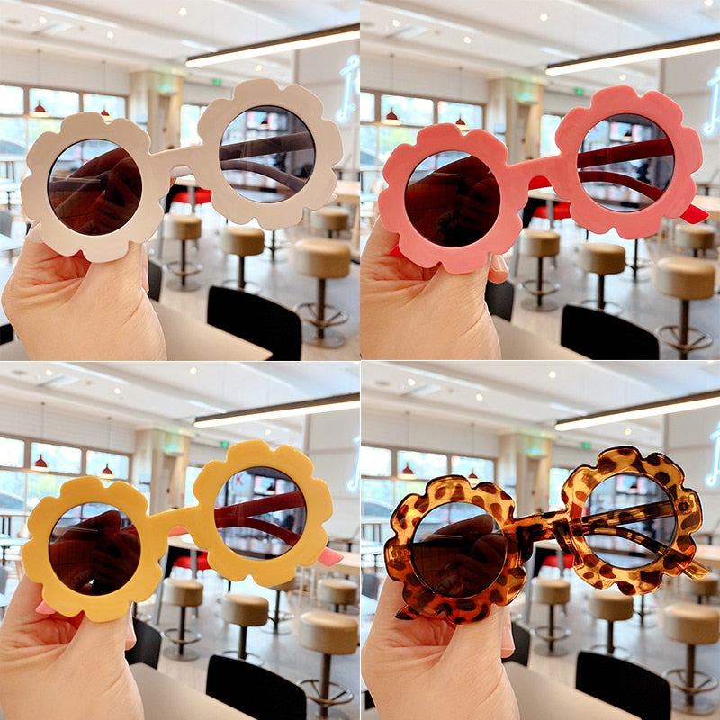 Bear/Flower Shape Round Sunglasses