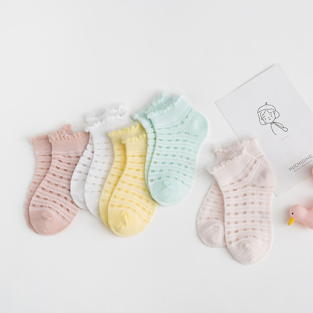 5 Pairs/Lot Colorful Plaid Socks
