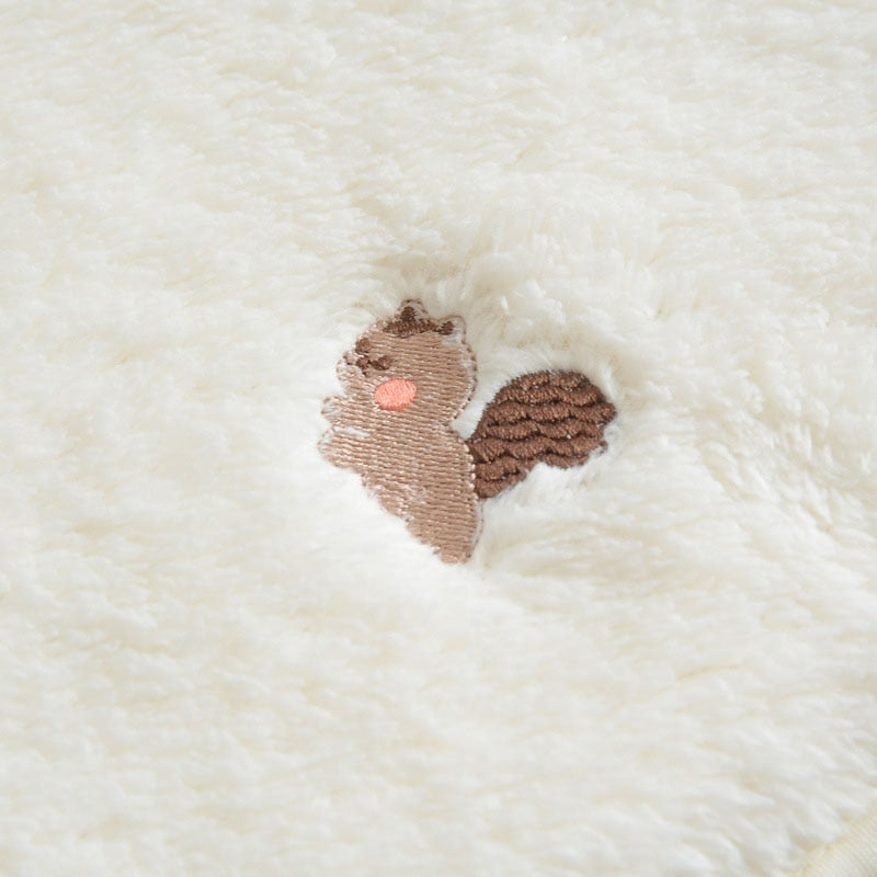 Fur Lining Embroidered Coat