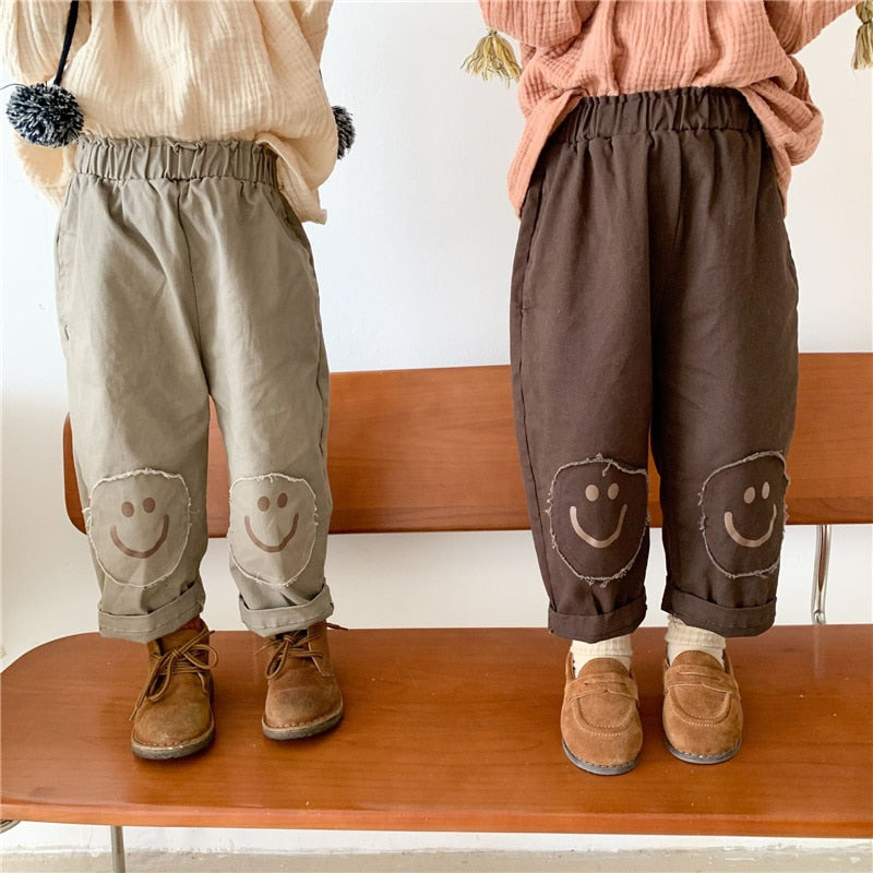 Knee Patch Casual Pants