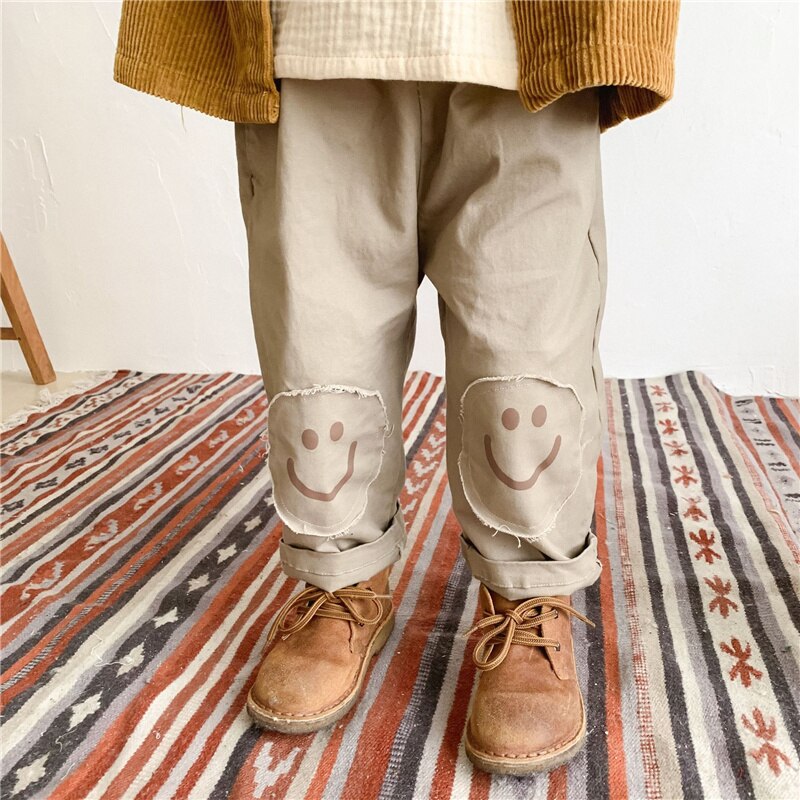 Knee Patch Casual Pants