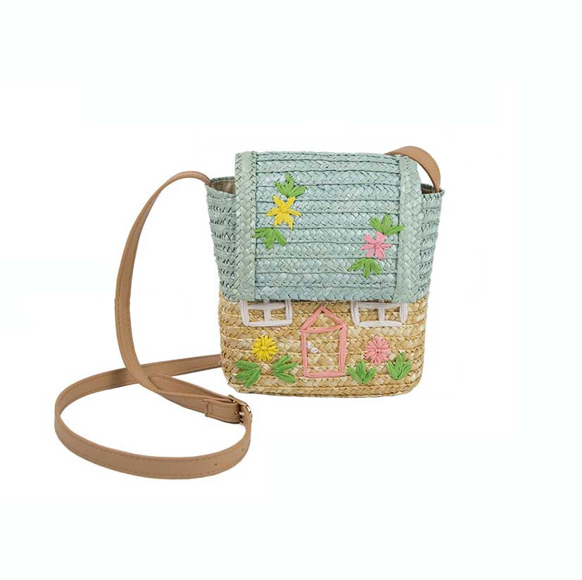 Straw Woven Bag With Hand-Carrying Woven Backpack