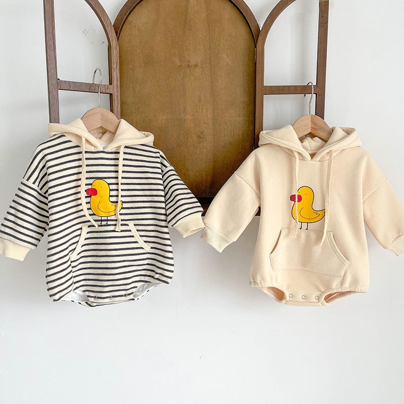 Duckie Hoodie Romper