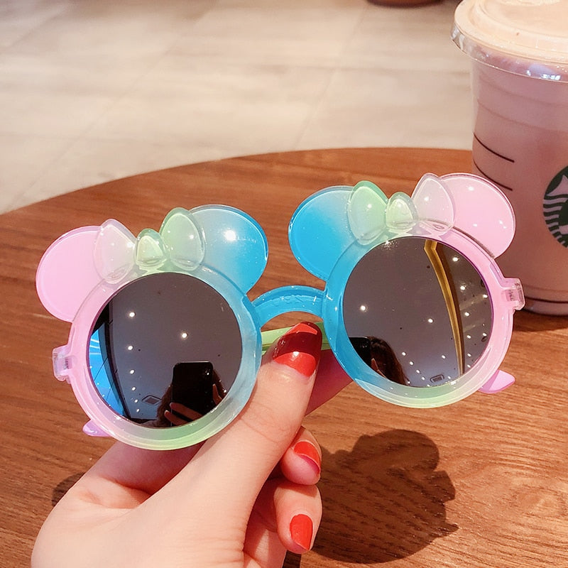 Bear/Flower Shape Round Sunglasses