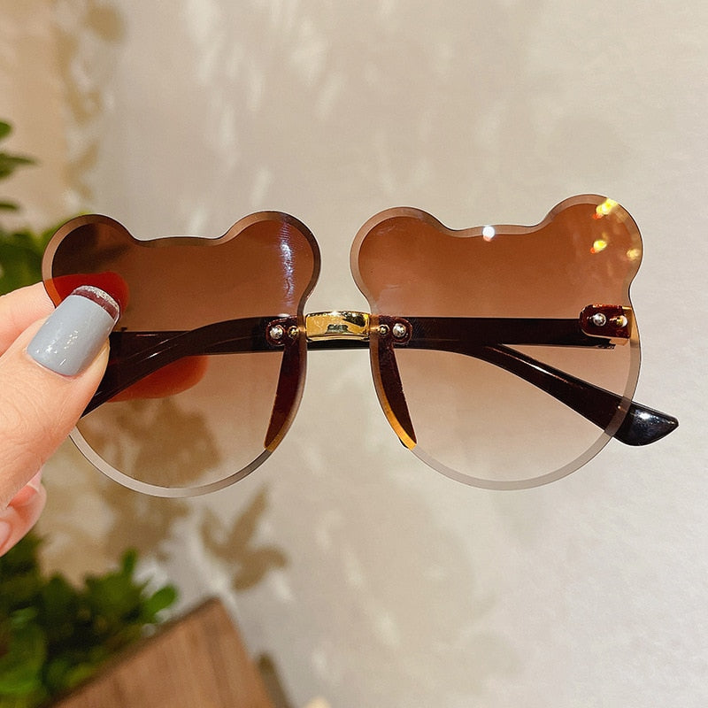 Bear/Flower Shape Round Sunglasses