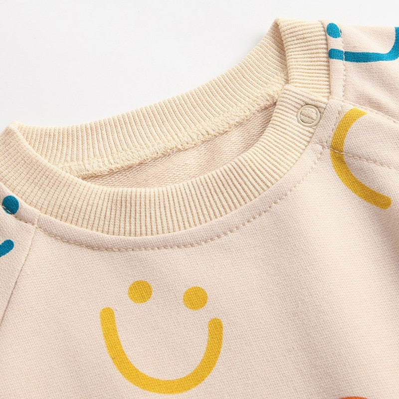 Smile Print Bodysuit & Headband