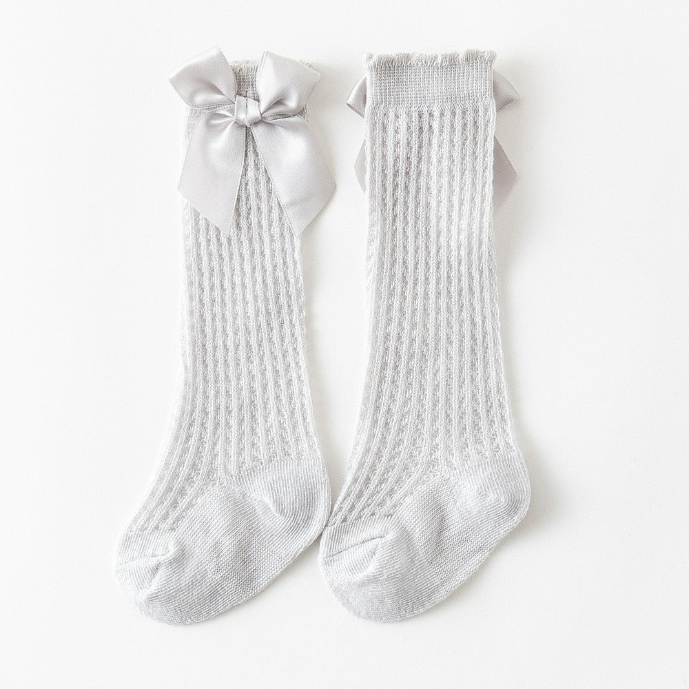 Bowknot Mesh Socks