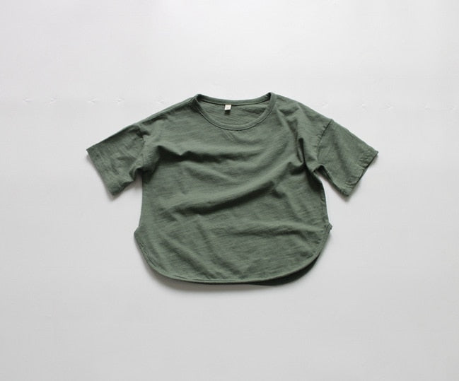 Solid Color Loose T-shirt